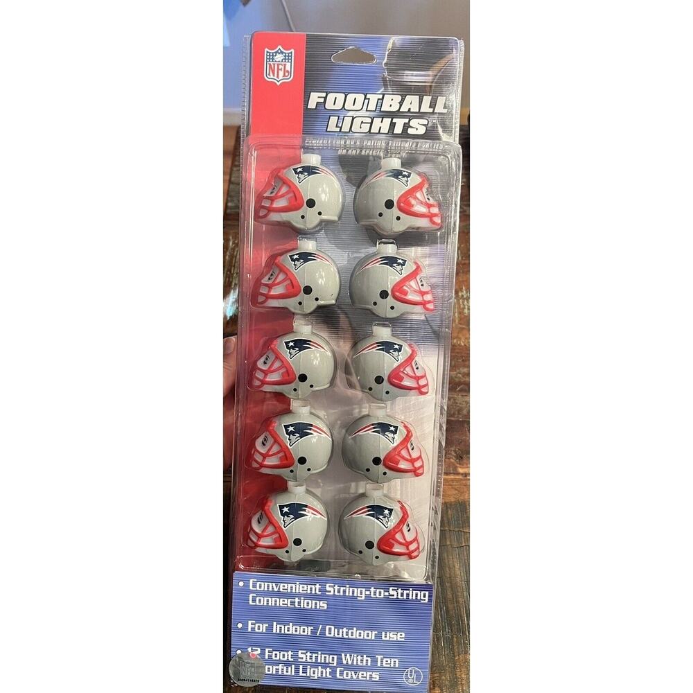 Vintage New England Patriots String Lights NFL Football New Never Used - Picture 3 of 4